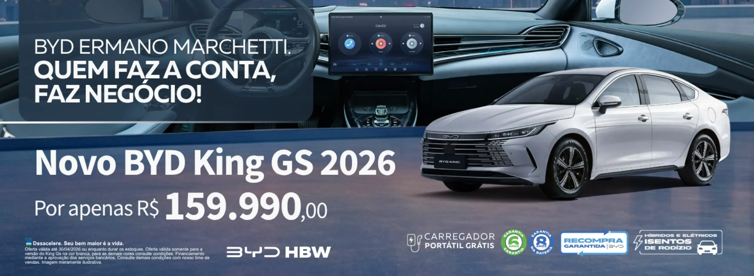 OFERTA KING GS BRANCO ABRIL