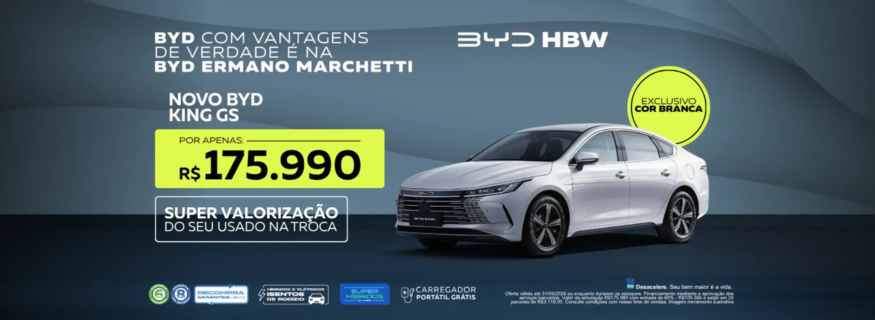 OFERTA KING GS BRANCO MAIO