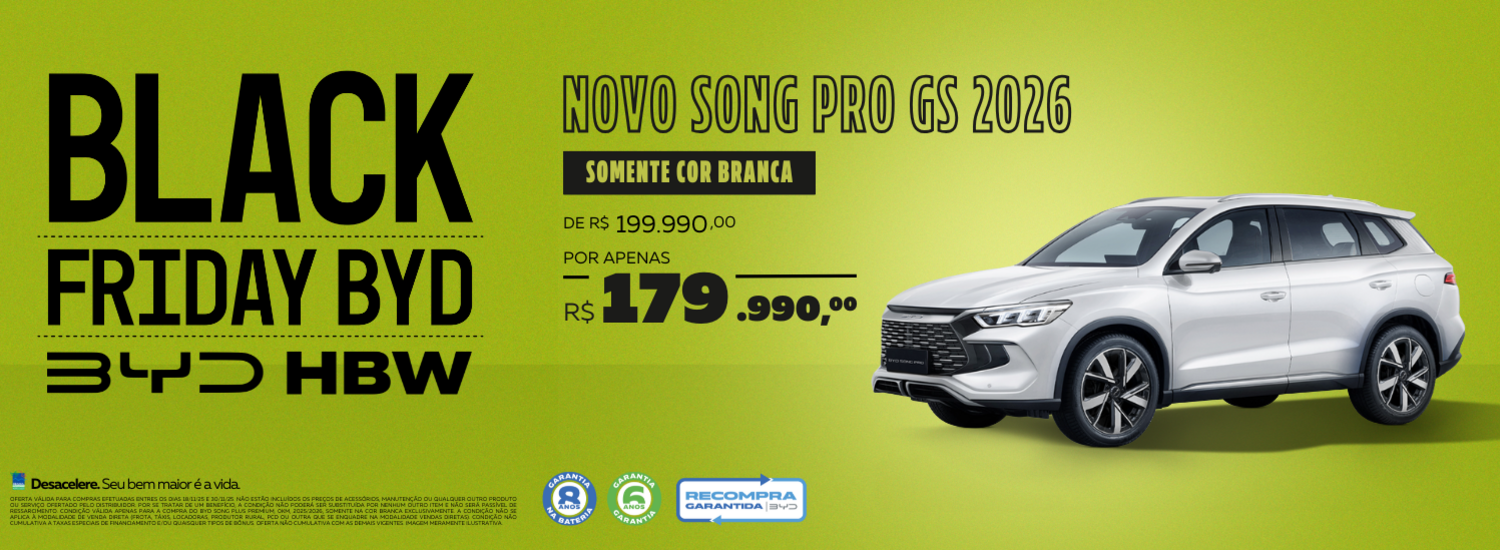 OFERTA BLACK FRIDAY SONG PRO BRANCA