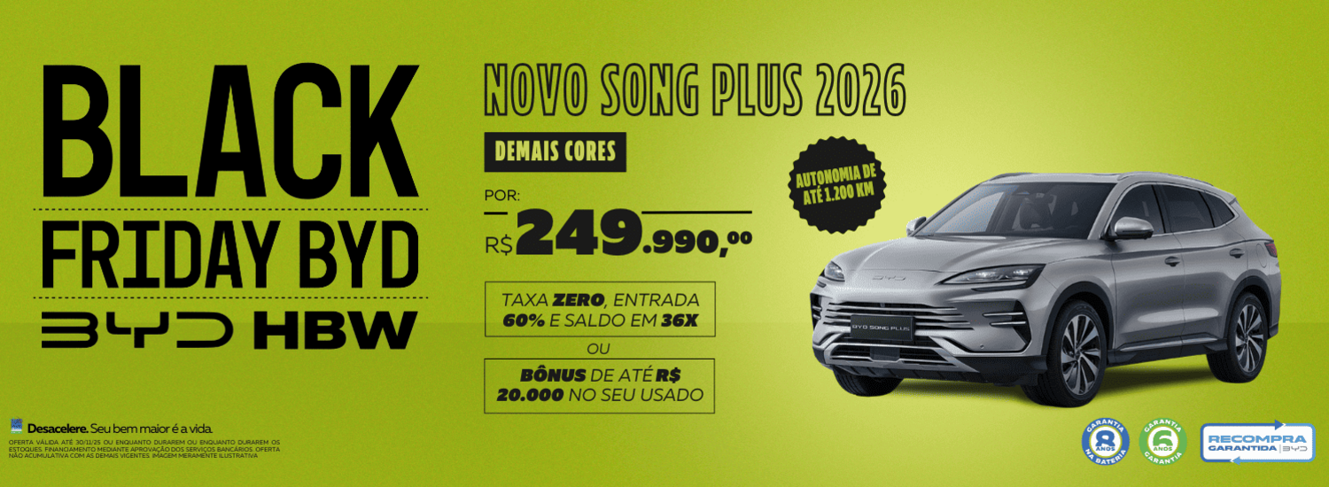OFERTA BLACK FRIDAY SONG PLUS DEMAIS CORES
