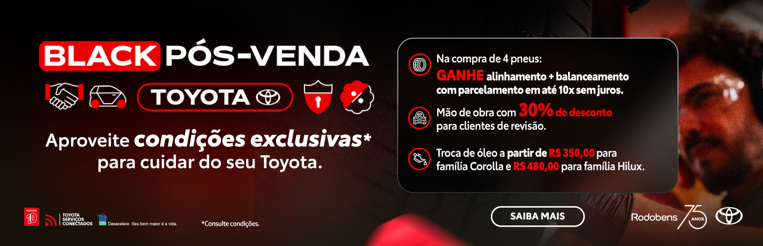 BLACK NOVEMBER RODOBENS TOYOTA PÓS-VENDAS