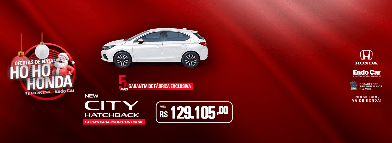 CITY HATCH EX 25 26 - VENDA DIRETA - PRODUTOR RURAL