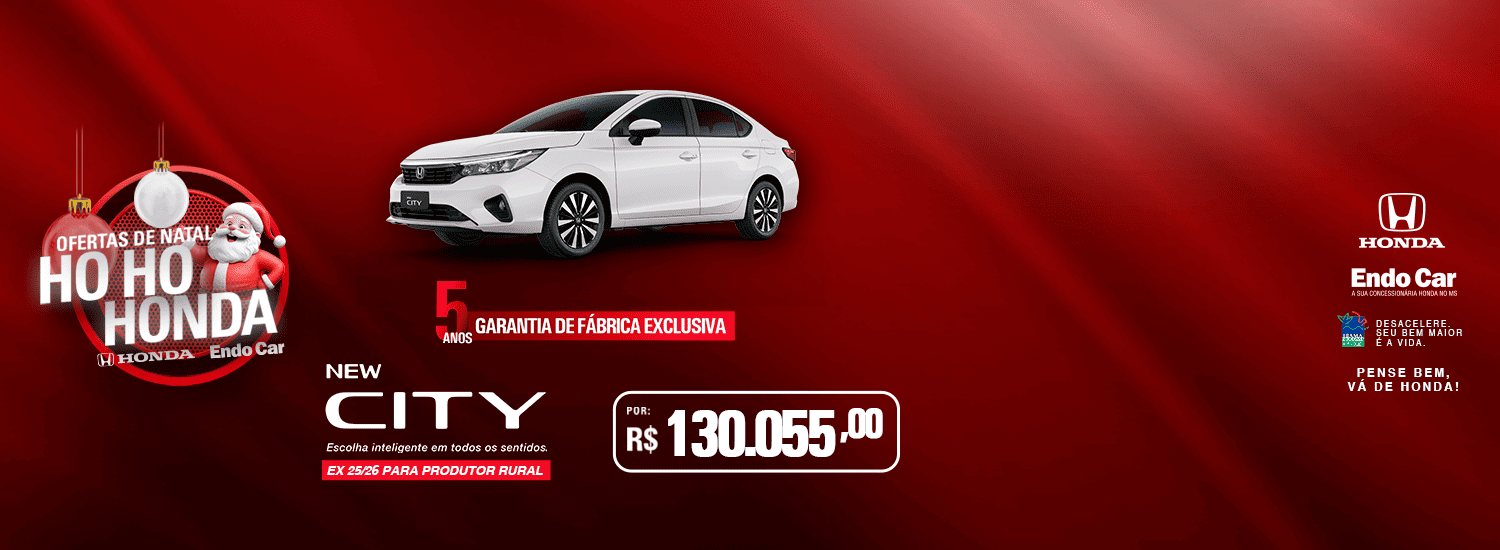 CITY SEDAN EX 25 26 - VENDA DIRETA - PRODUTOR RURAL