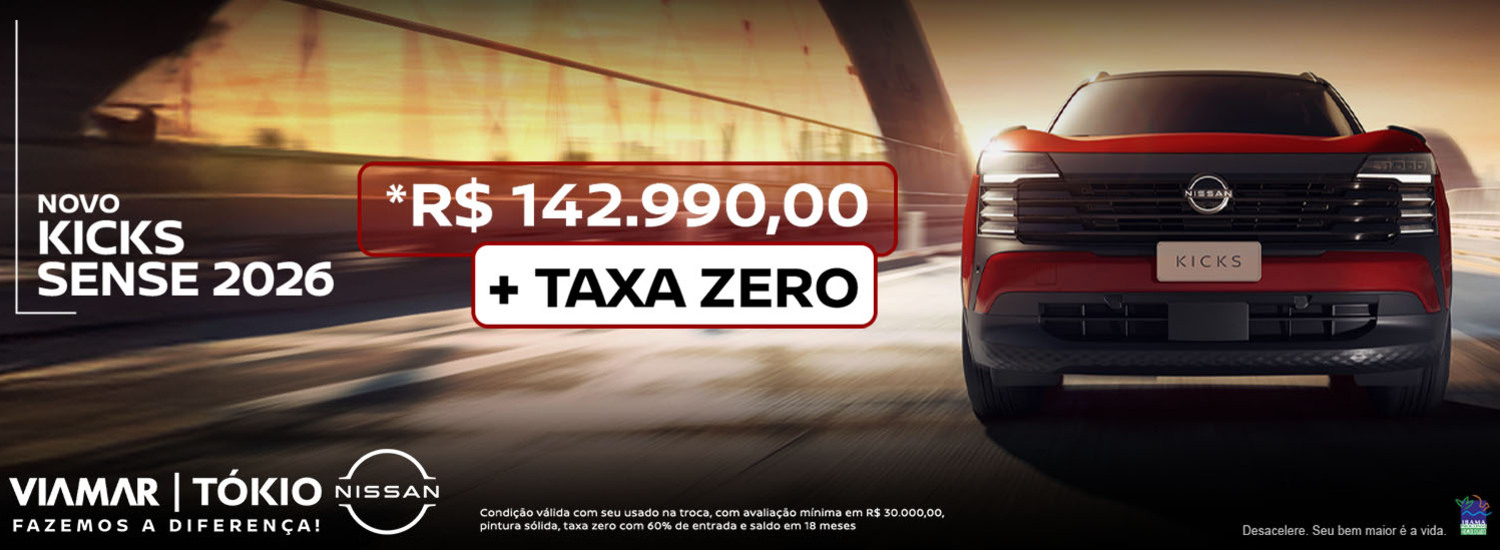 Novo Kicks Sense 2026