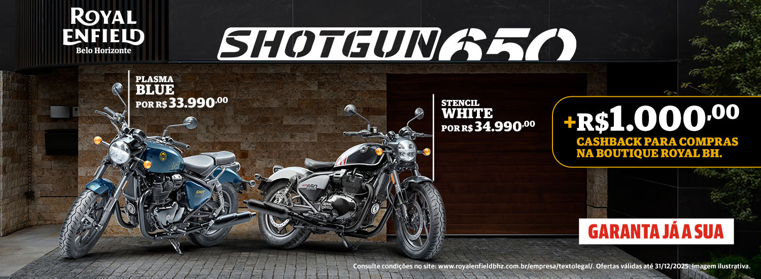 CAMPANHA DE CASHBACK ROYAL ENFIELD - SHOTGUN 650