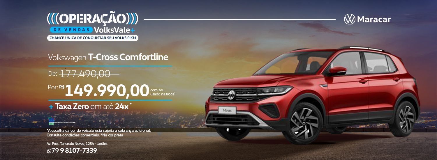 Operação de Vendas T-Cross Confortiline 