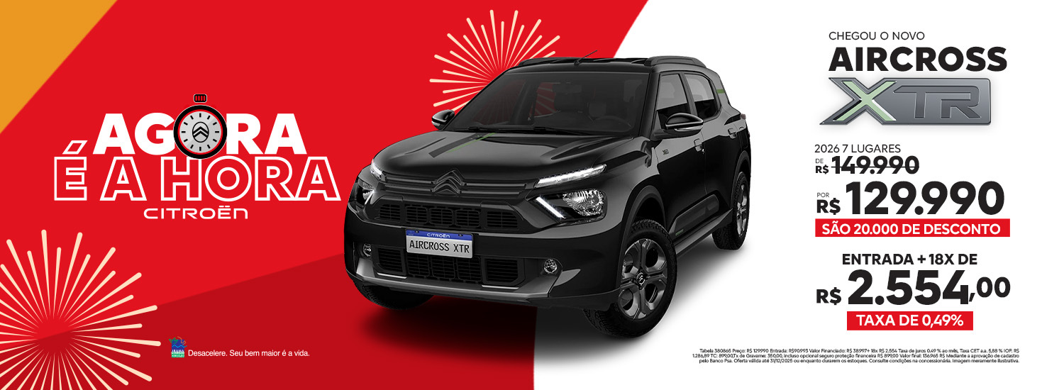 Aircross XTR - Agora é hora