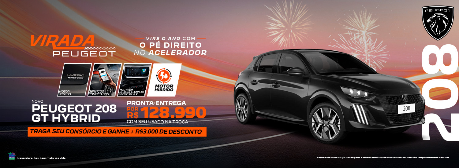 208 Híbrido - Virada Peugeot