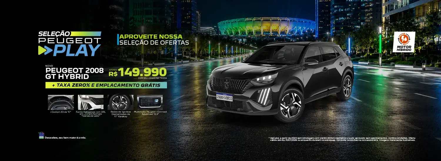2008 GT Híbrido - JULHO - Seleção Peugeot Play