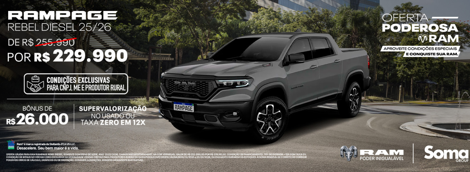OFERTA - DEZEMBRO I RAMPAGE REBEL