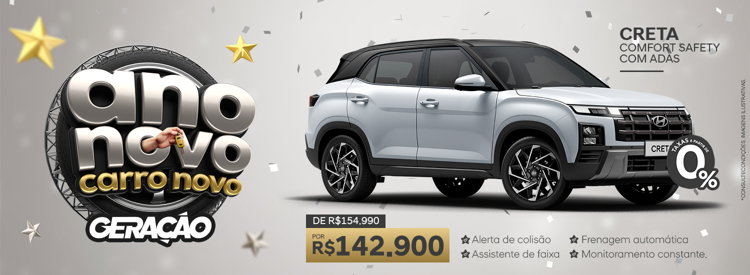 ANO NOVO CARRO NOVO - CRETA