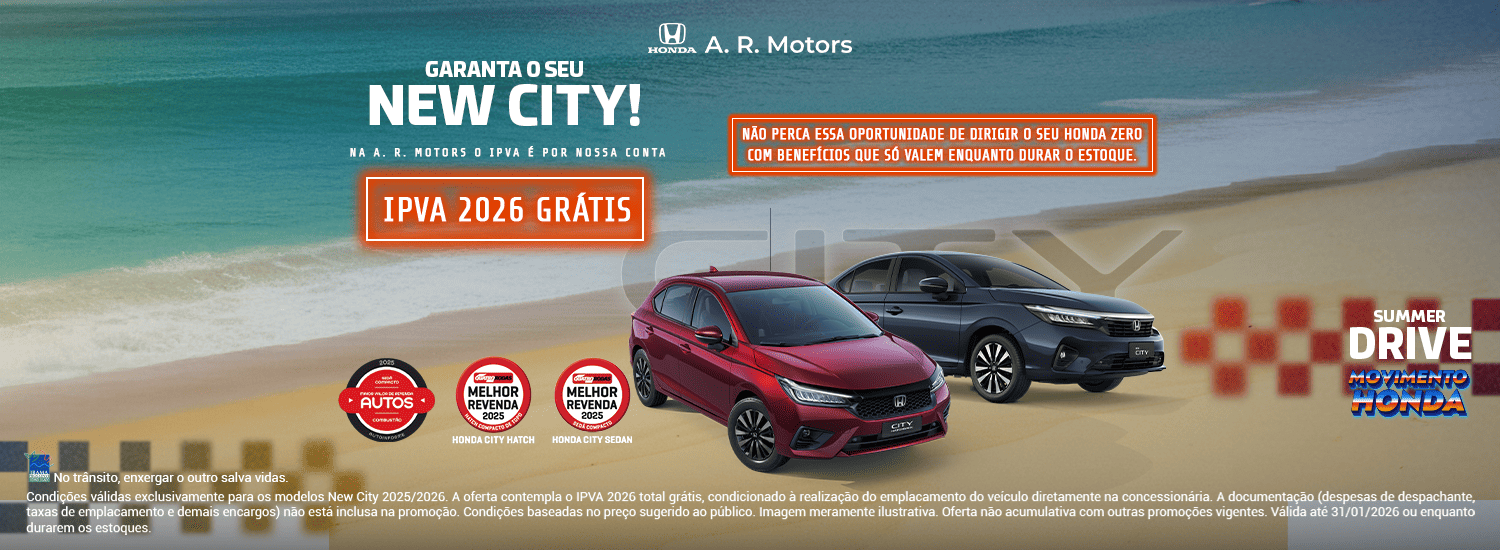 City com IPVA Grátis 2026