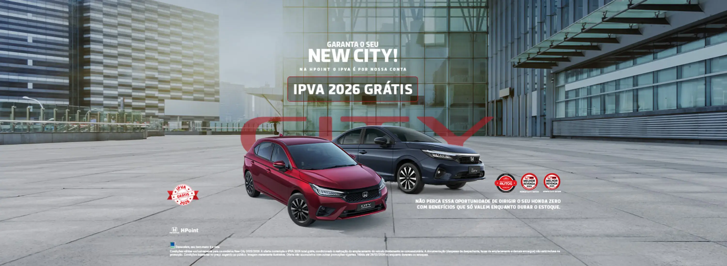 City com IPVA Grátis 2026