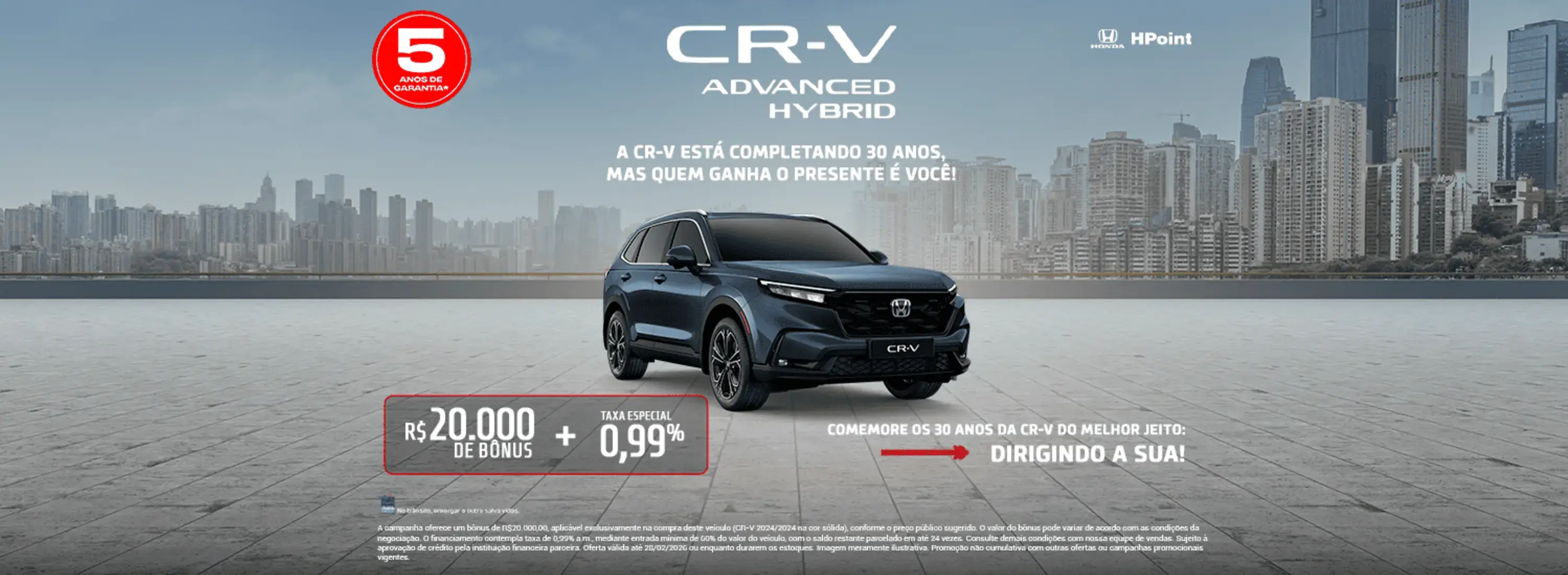 CR-V com Condições Especiais 2026
