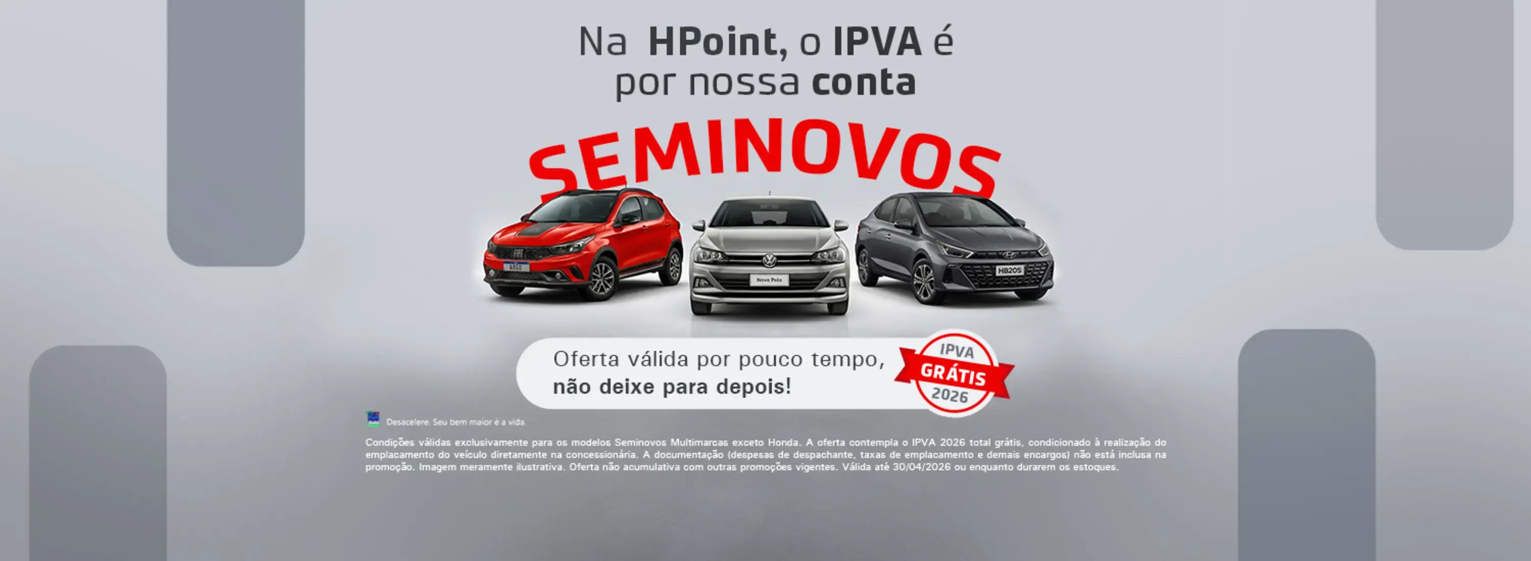 Seminovos com IPVA Grátis