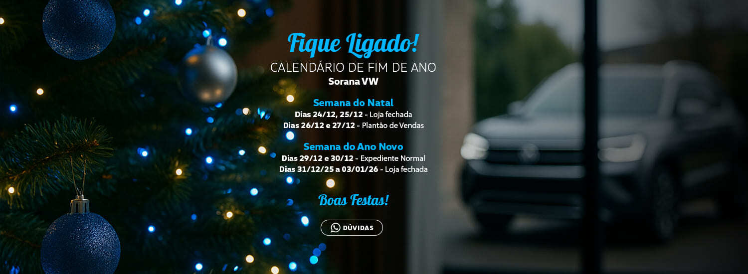 Sorana horário funcionamento final de ano