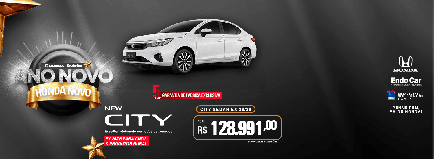 CITY SEDAN - VENDAS DIRETAS CNPJ E PRODUTOR RURAL