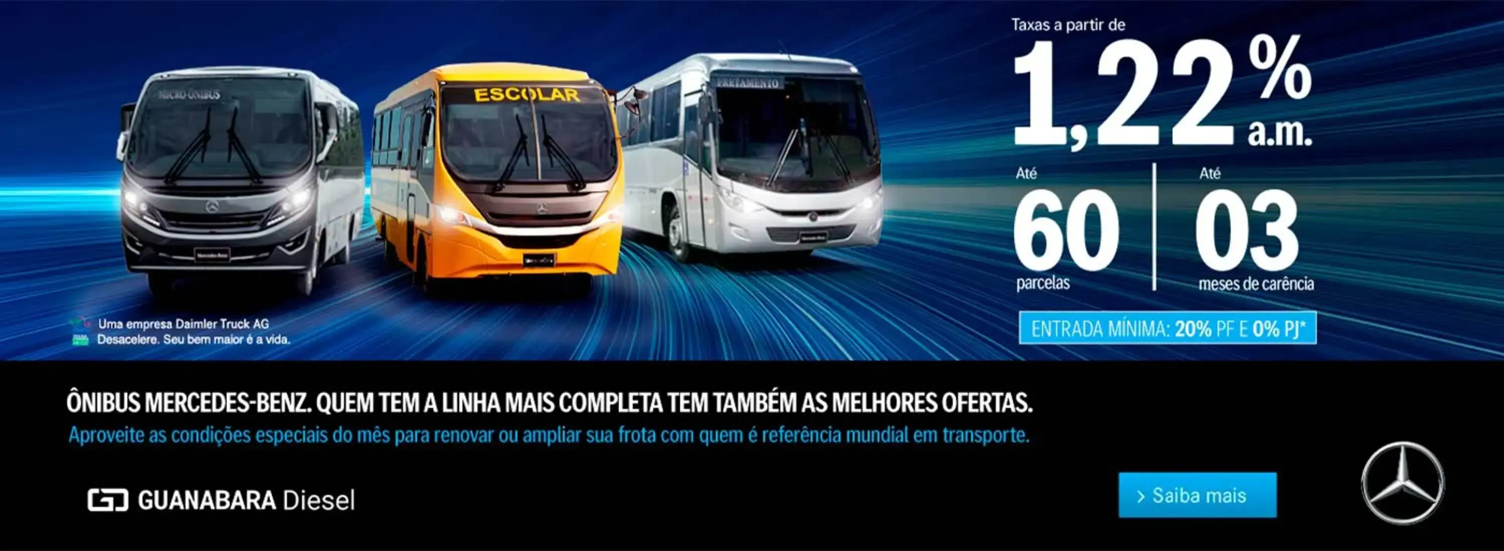 Ofertas de ônibus.