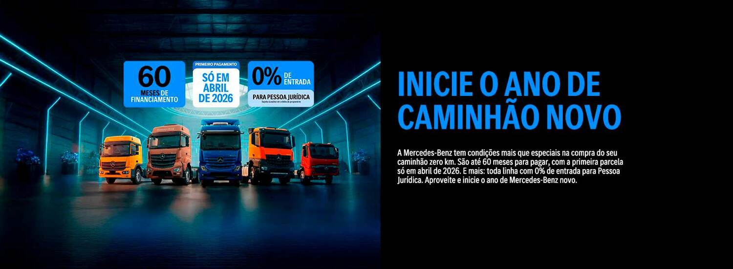 Inicie o ano de caminhão novo