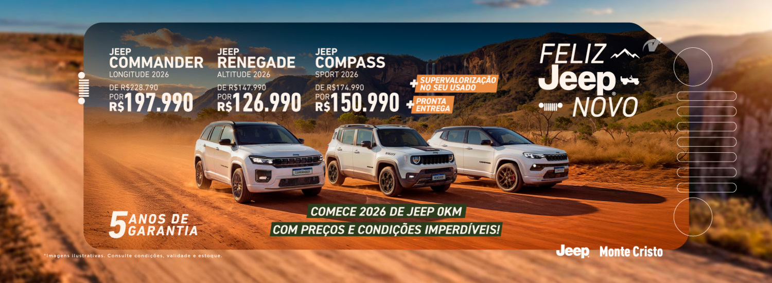 Feliz Jeep Novo - Ofertas