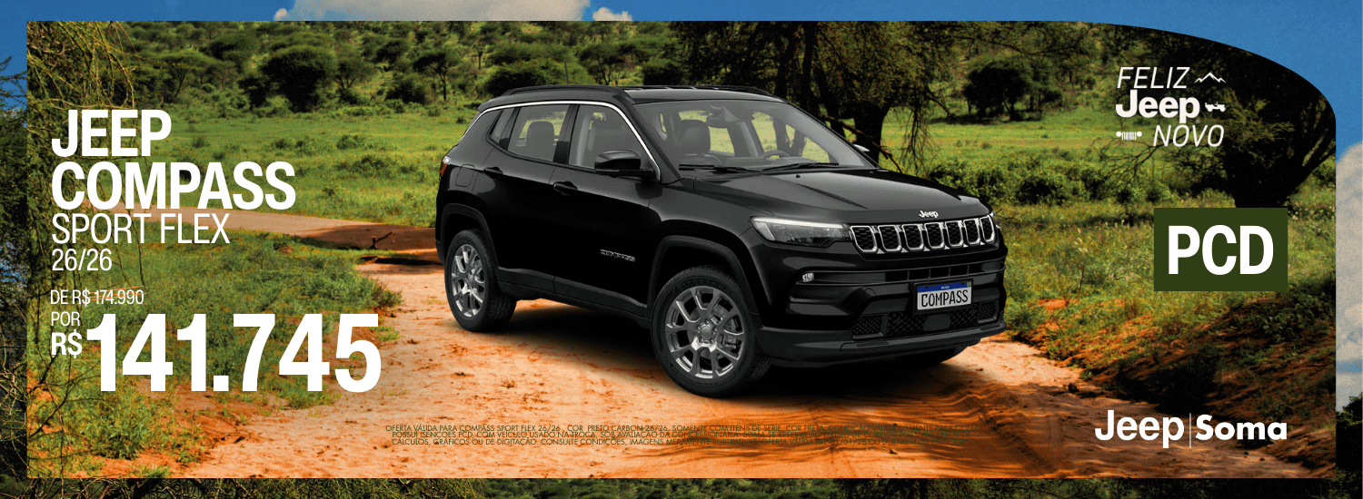 OFERTA - FELIZ JEEP NOVO - JANEIRO