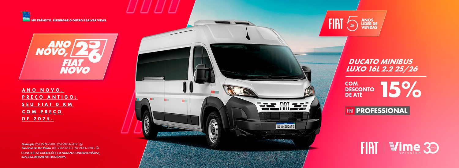 Ano novo Fiat - Maxicargo Minibus Luxo 16L 2.2