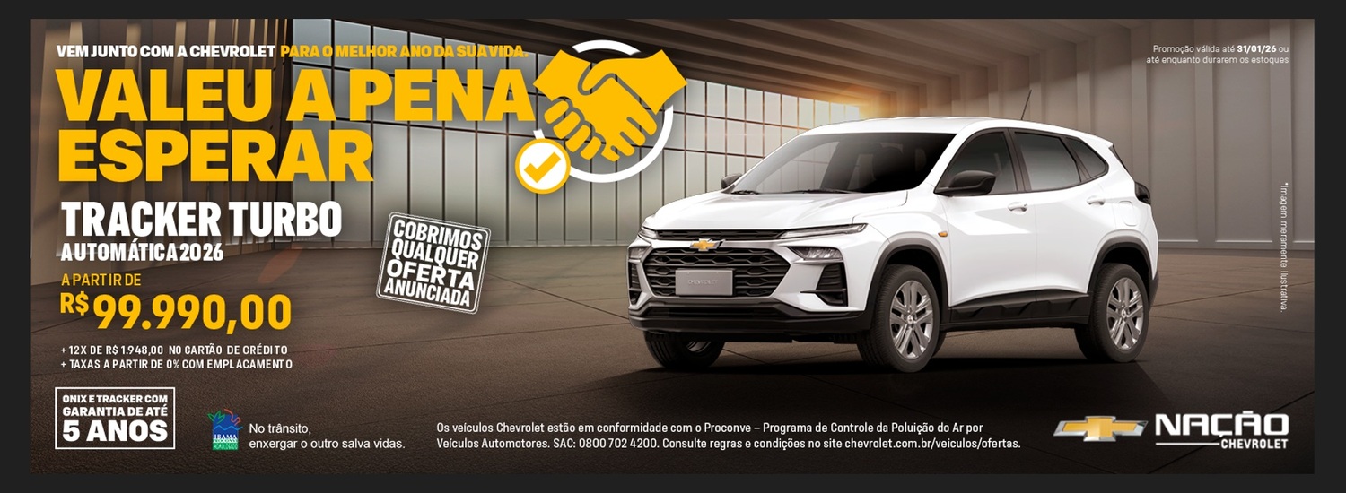 Ano Novo Carro Novo - Tracker