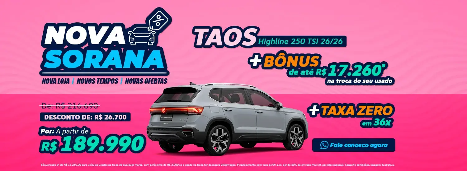Sorana Novo Taos 2026