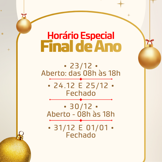 Horario Funcionamento Fim de Ano