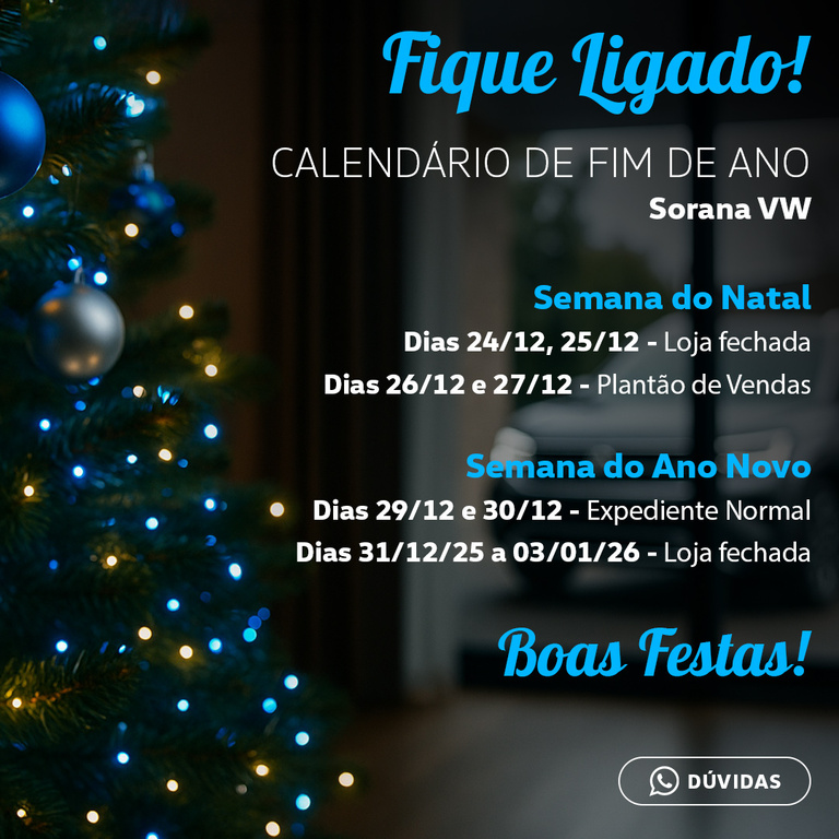 Horário final de ano 