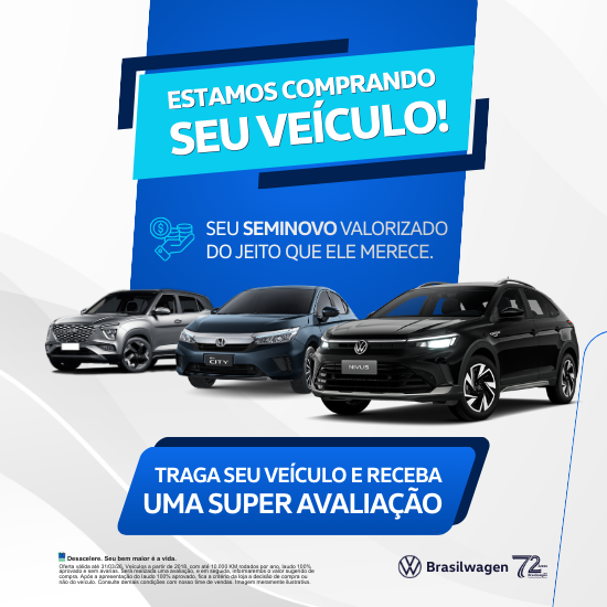 SEMINOVOS ESTAMOS COMPRANDO O SEU VEÍCULO