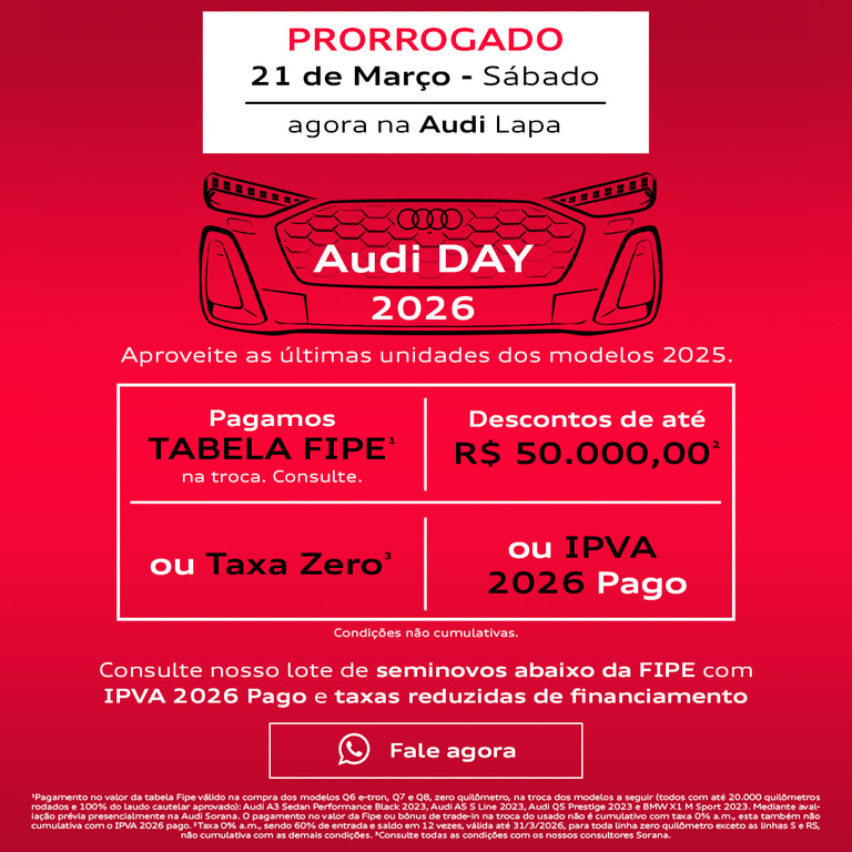 Audi Center Pinheiros - Audi Day 2026