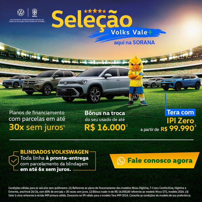 Sorana Seleção Volks Vale mais