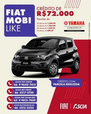 Fiat Mobi Like - Parcela Reduzida*