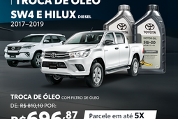 Super Troca de Óleo Hilux Diesel 2017 - 2019