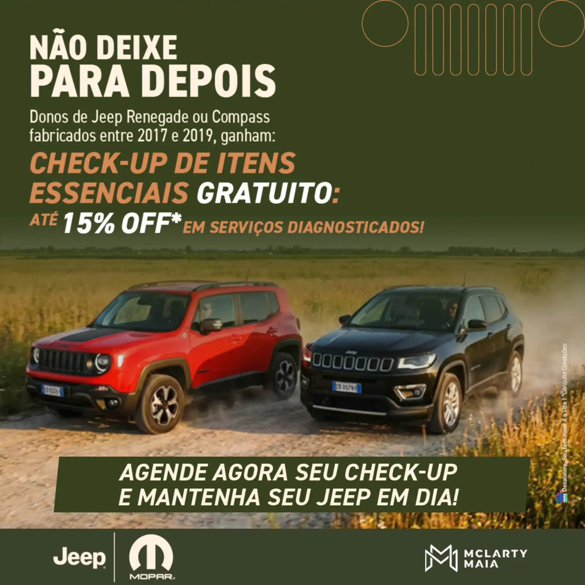 NÃO DEIXE PARA DEPOIS!
