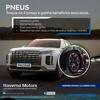 Troque 4 pneus conosco e GANHE: