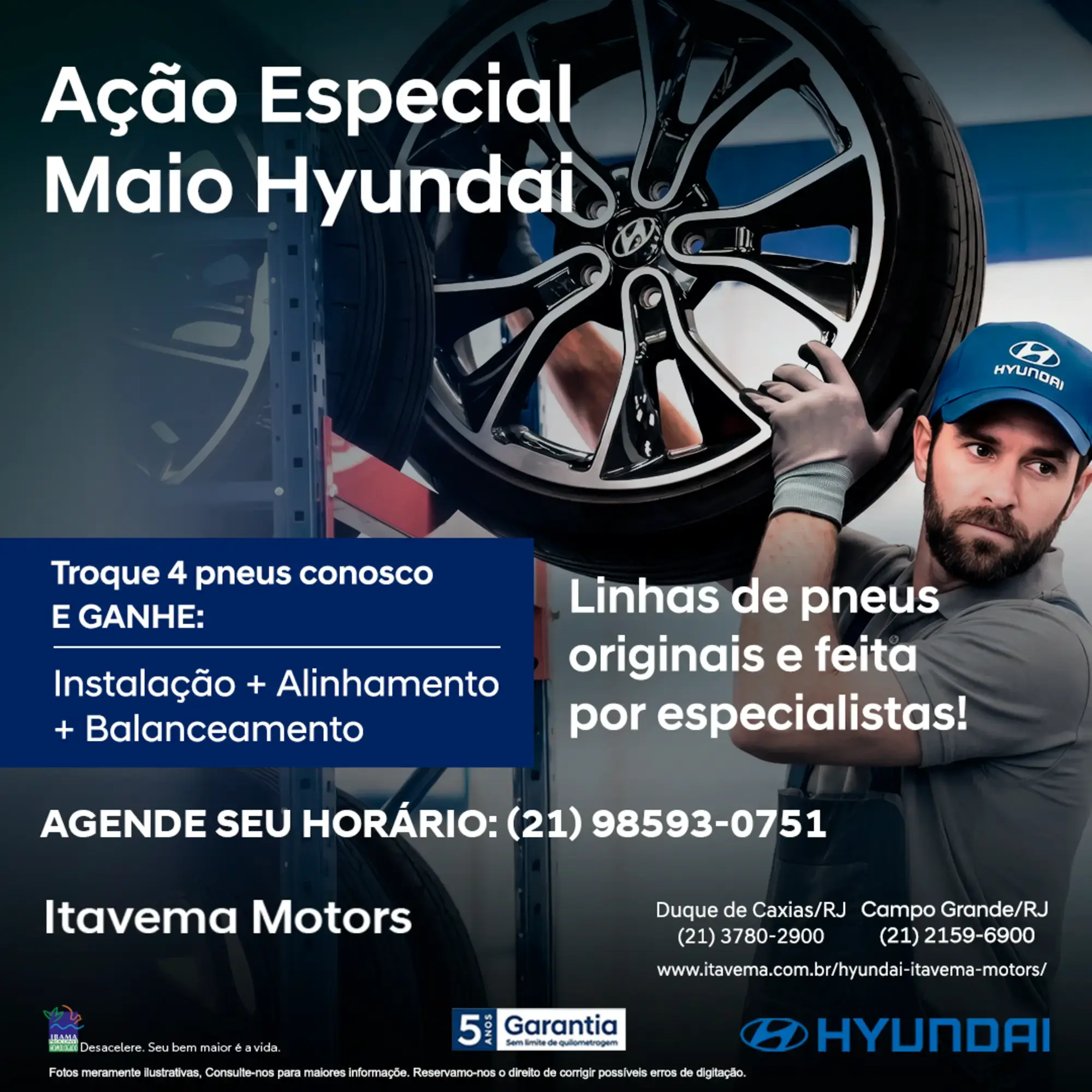 Troque 4 pneus conosco e GANHE: