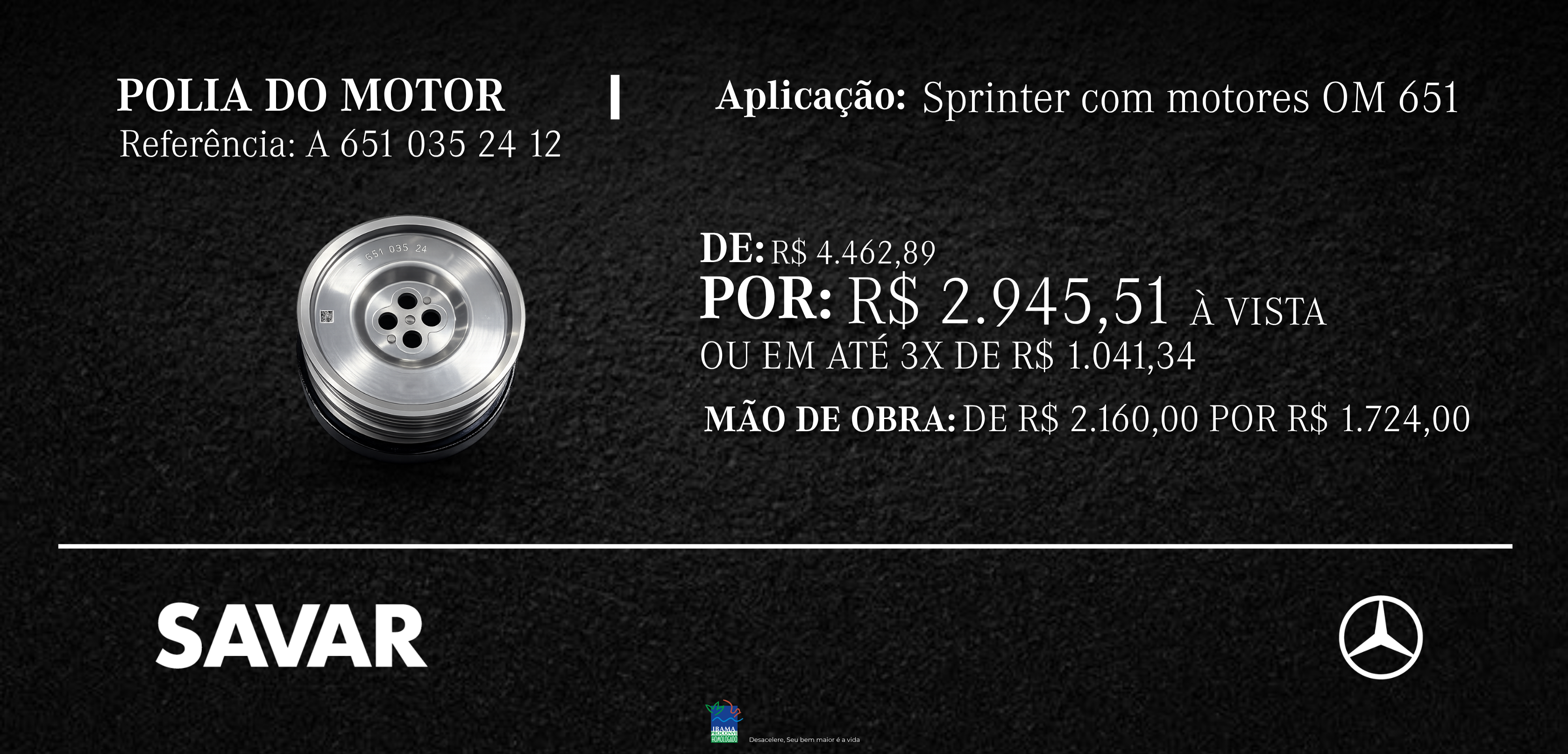 POLIA DO MOTOR SPRINTER