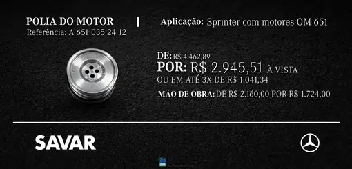 POLIA DO MOTOR SPRINTER