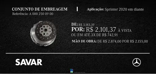 CONJUNTO DE EMBREAGEM SPRINTER