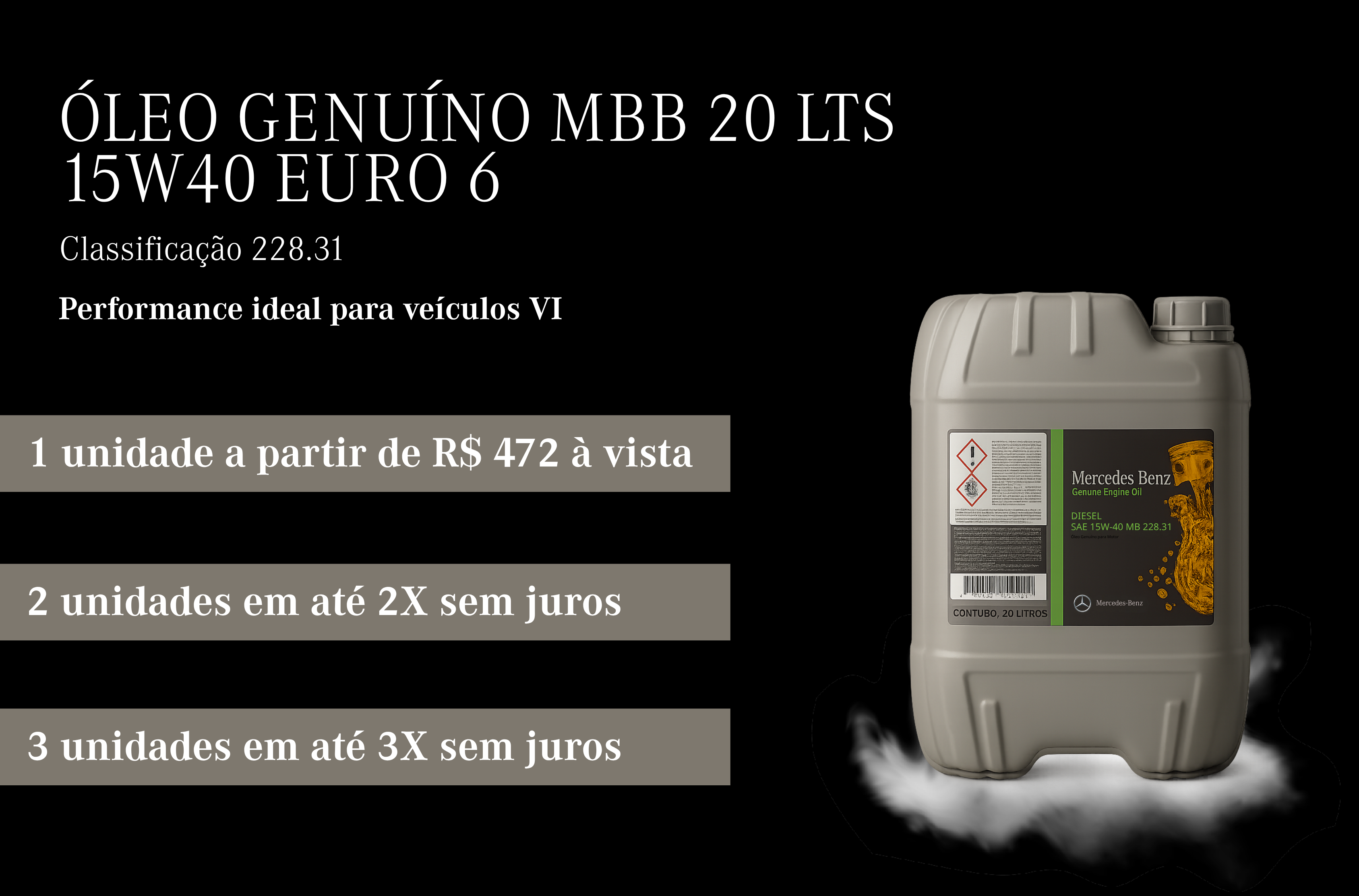 ÓLEO GENUÍNO PARA VEÍCULOS VI