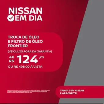 Troca de óleo e filtro de óleo frontier (veíc
