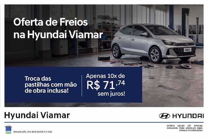 Oferta de Freios na Viamar Hyundai