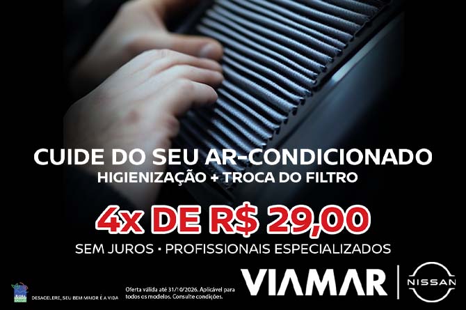 Higienização do ar + Troca do filtro