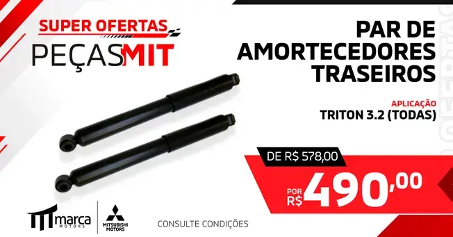 Par de amortecedores traseiros