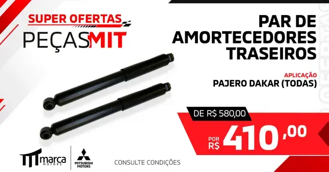 Par de amortecedores traseiros