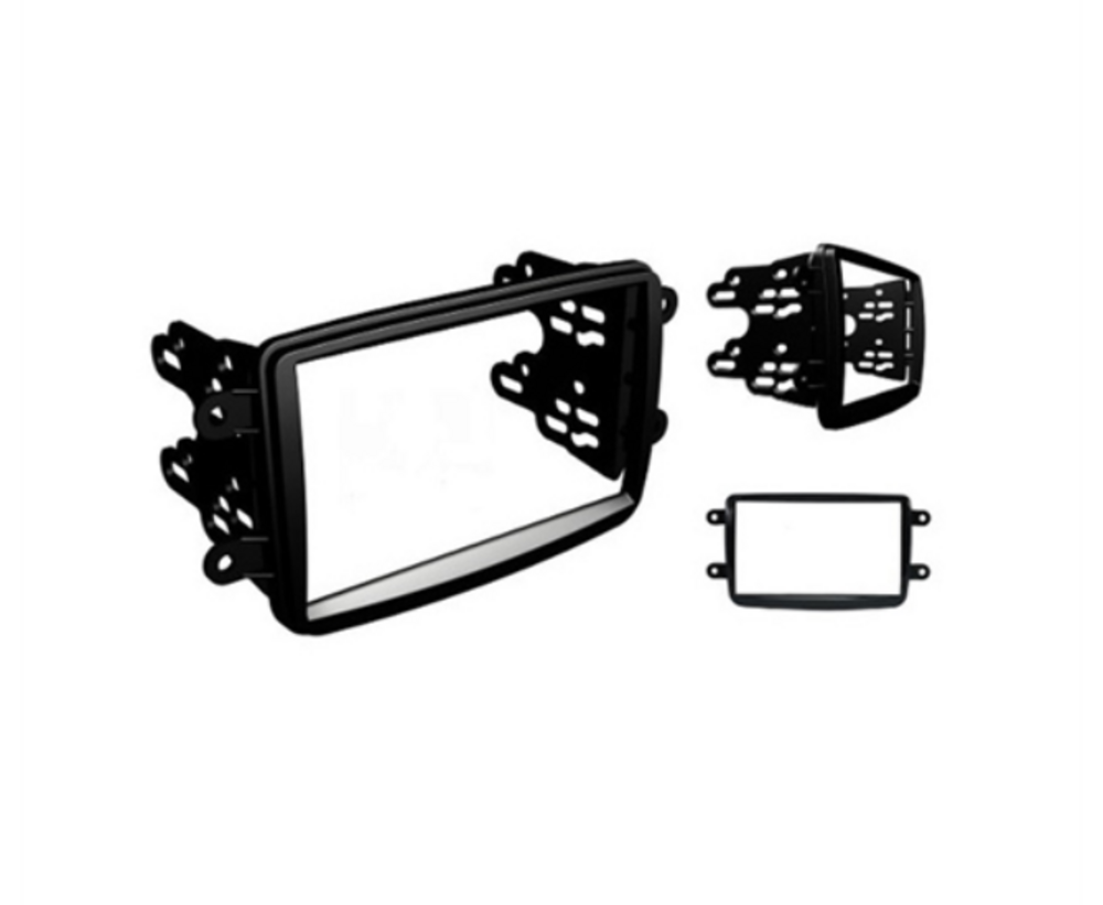 Moldura 2 DIN para Instalação de Central Multimídia Logan Duster Oroch