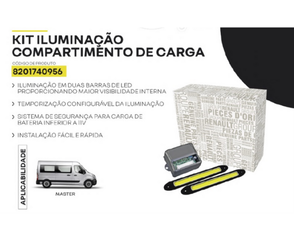 Iluminação Compartimento de Carga Master X62Ph2