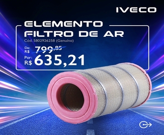 Elemento Filtro de Ar